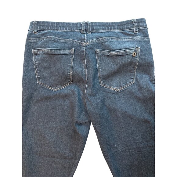 Democracy Jeans Womens Size 14 Ab Technology Dark Wash Skinny Leg Ankle Skimmer - Picture 9 of 10